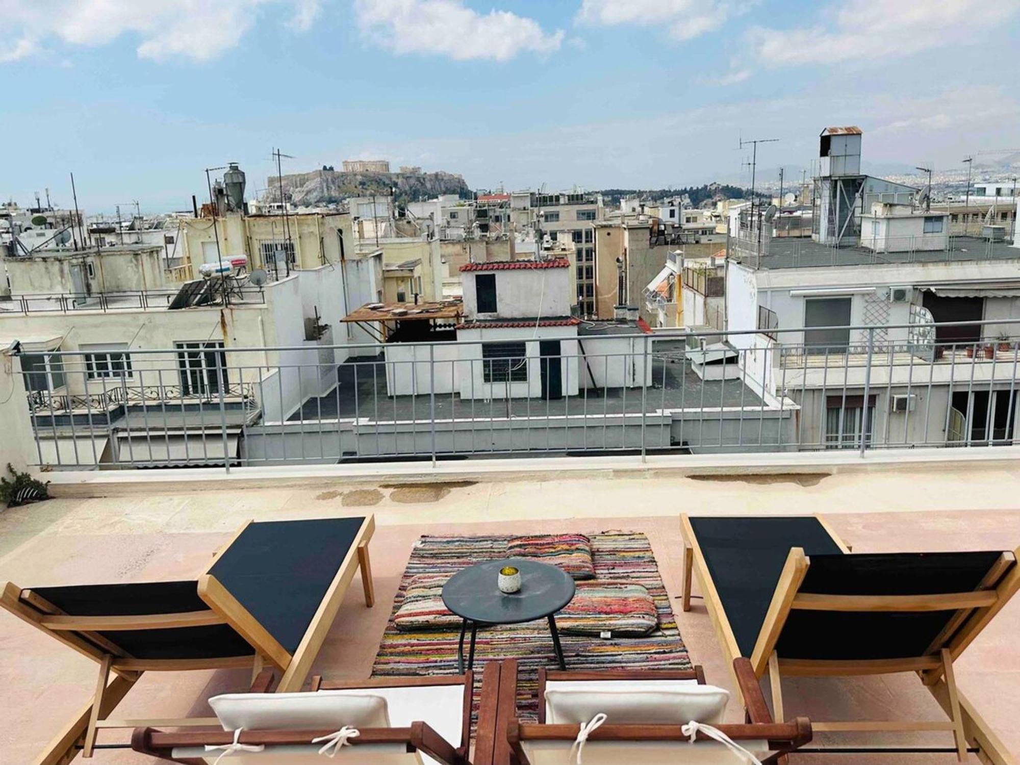 200Mbps Wifi - Penthouse With Acropolis View Apartment Athens Luaran gambar